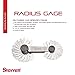 Starrett Fillet or Radius Gage for Convex and Concave Radii - Ideal for Constructions - Stainless Steel, 30 Leaves, 1/32-1/4