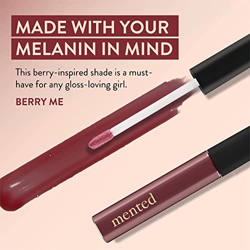 Mented Cosmetics | Berry Pink Lip Gloss Shade, Berry Me | Vegan, Paraben-Free, Cruelty-Free Gloss Topper | Long Lasting And Moisturizing Lipgloss #TOP3