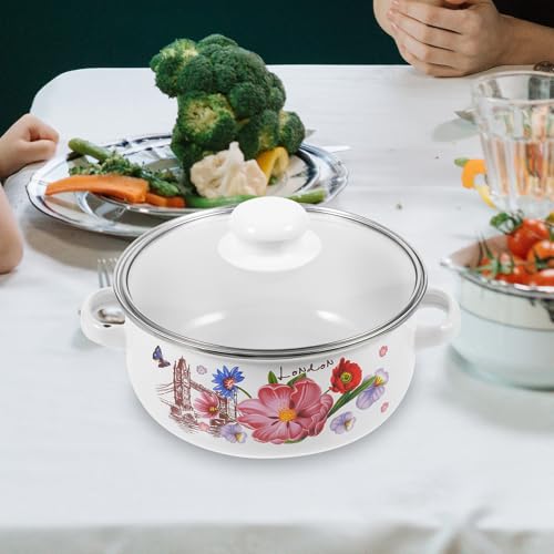 Marmite à soupe émaillée facile à nettoyer pour cuisine propre - 7