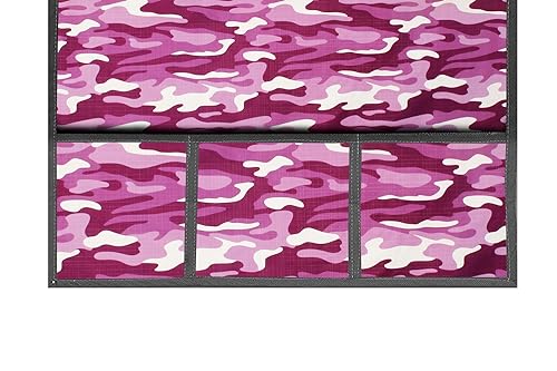 Image of The Furnishing Tree Fridge Top Cover Compatible for Samsung RR21C2H25CR /HL, 189 LTR WxL 71x109 in CM Camouflage Pattern Purple