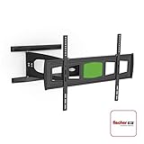 Lieferumfang: TV-Wandhalterung Fullmotion Ultraslim, Montagematerial inkl. Original Fischer Dübel, 1 magnetische Wasserwaage, 1 Montageanleitung