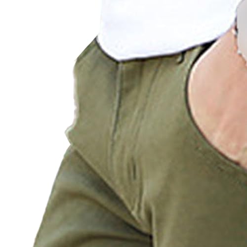 Pantalones de algodón casual para hombre ajustados miniatura 3