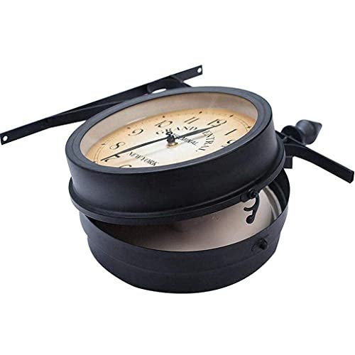 Relojes al aire libre de doble cara a bateria para pared de jardin 4