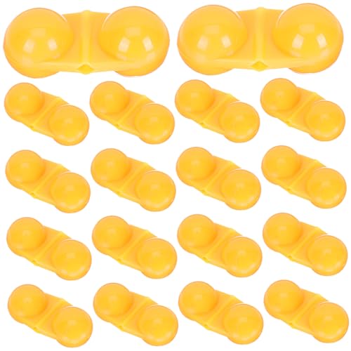 KESYOO 25Pcs Fishing Alert Bells Professional Fishing Rod Bells for Anglers Loud Bite Indicator Fishing Supplies Dual for Fishing