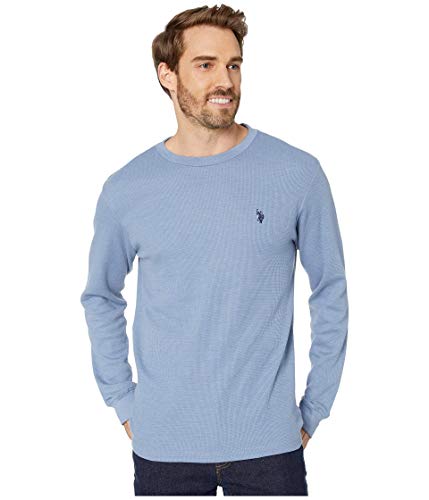 Image of U.S. Polo Assn. Men's Cotton Regular Fit Long Sleeve Crew Neck Solid Thermal Shirt