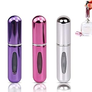 3 Stücke Parfümzerstäuber nachfüllbar/ Parfümzerstäuber Befüllung ohne Trichter/ 5ml tragbare Reisesprühflasche…