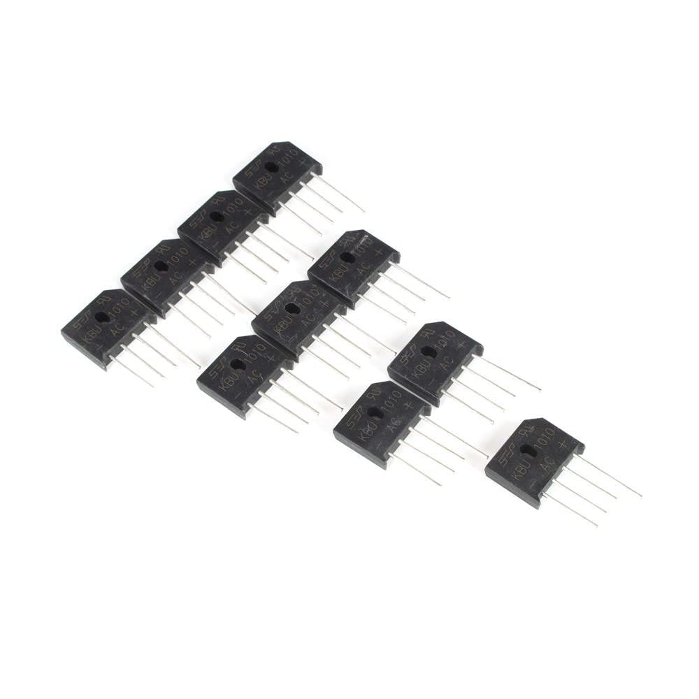 ANGEEK KBU1010 KBU-1010 10A 1000V Diodo Puente Rectificador (10 unidades)