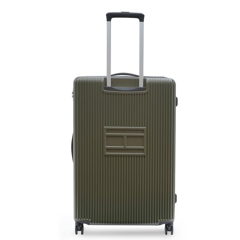 Image of TOMMY HILFIGER Trolley, Olive Green, Empire Plus, 63L | Big Suitcase for Travel, Travelling Luggage, Check-in Luggage