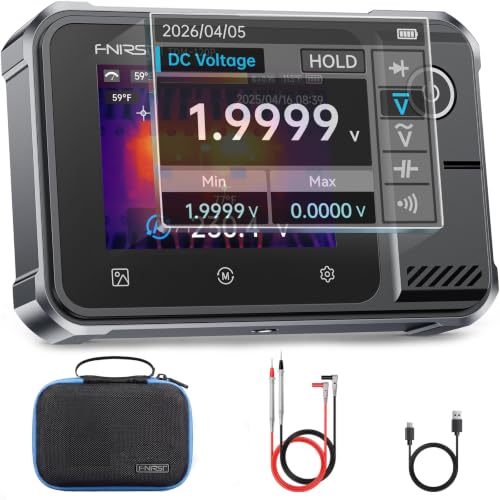 FNIRSI TDM-120P 2-in-1 Thermal Imaging Multimeter 19999 Counts Digital Multimeter TRMS & 120x90 IR Resolution Thermal Camera Infrared Imager with 2.8 Touchscreen for HVAC Electrical & Auto Repair