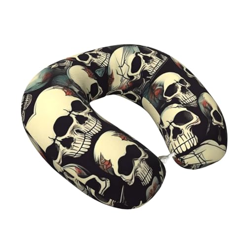 Almohada para Viaje de Espuma viscoelástica con funda negra miniatura 2