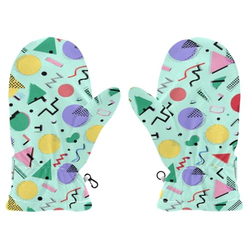 Image of Plaaee Early 1990s Pattern Kids Glove Warm Mitten Winter Favor for Toddler Boys and Girls Children Cold Weather Gloves
