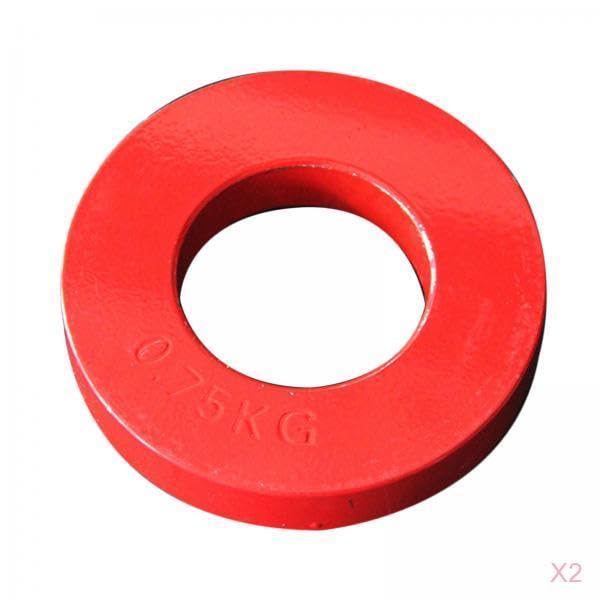THE STYLE SUTRA® 2pcs Steel Fractional Weight Plate Micro Plates Weights Red 0.75kg | Sporting Goods | Fitness Running & Yoga | Strength Training | Weight Plates-image-44