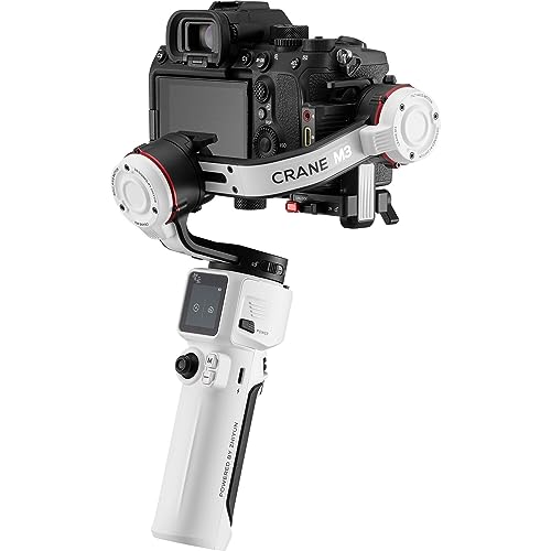 Image of Zhiyun Crane M3 Gimbal 3-Axis Handheld Stabilizer All in One Design for Mirrorless Cameras,Smartphone,Action Cameras Combo