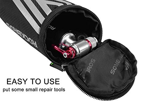 Borsa Da Sella Per Bici - Piccola, Leggera, Con Strisce Riflettenti - Foto 10