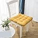 XJHKG Poduszka na krzesło domowe gąbka wielokolorowa jadalnia krzesło na palety zewnętrzne poduszki ogrodowe (kolor: Żółty, rozmiar: 50 x 50 cm)