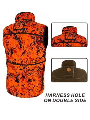 Image of Rondane Orange Reversible Hunting Vest for Men