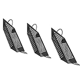 SPARKX BBQ-Bratpfanne Zum Braten Auf Dem Grill Als Grillschüssel Oder Grillplatte (3 Stück),Schwarz,37 cm