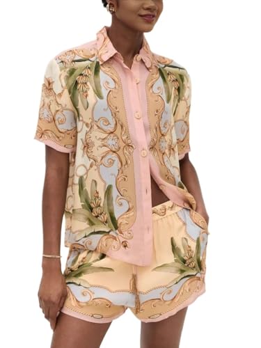 Stylish 'E' Print Graphic Two-Piece Set | Women's Summer Lounge & Beach Outfit - Image 3