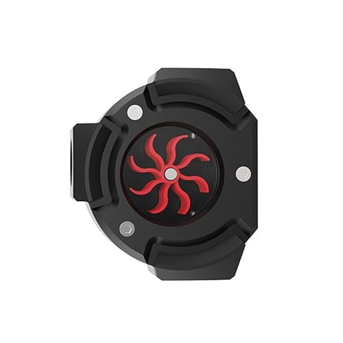 Kaeltsyn Red Water Cooling Flows Sensors With Aluminum Alloy Cover And G1 / 4 Thread Connection Monitor For Customs Builds Meter For