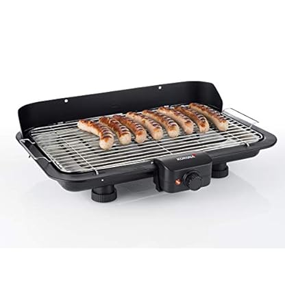 Korona 46117 Elektrischer Barbecue Tischgrill mit XXL-Grillfläche (51 x 30 cm) | 2200 Watt | Abnehmbares Heizelement | Sicherheitsschalter | Stufenlose Temperatureinstellung – Bild 8