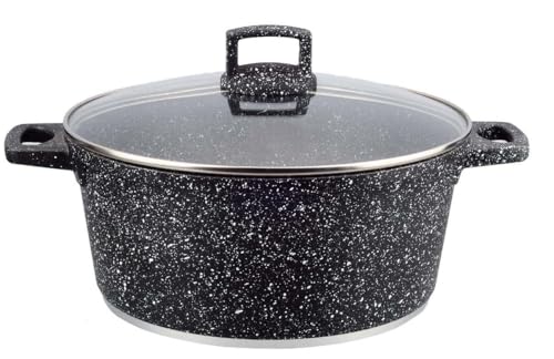 Kazan - Olla con revestimiento cerámico de granito (4 L, 24 cm de diámetro, cerámica)