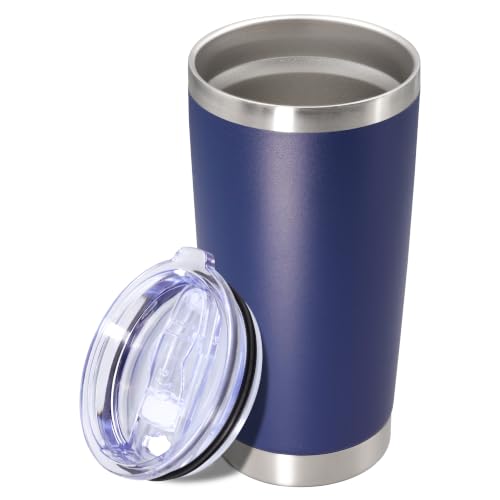 Image of 20oz Tumbler Insulated Tumblers Vacuum Coffee Mug with Lid Navy 1Pack