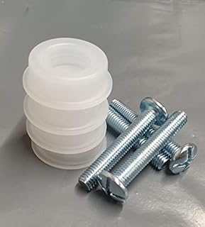 Just Accessories 4 X New Headboard Bolts Screws M8x50mm With Plastic Washers for Divan Beds