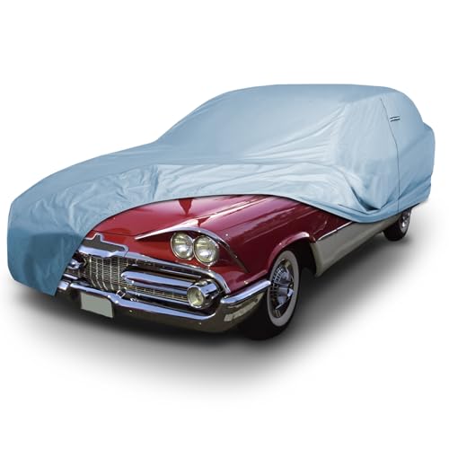 Image of iCarCover Premium Car Cover for 1958-1959 Dodge Coronet 2-Door Heavy Duty Waterproof All-Weather Automobiles Custom Fit Indoor Outdoor UV Snow Protection Covers with Straps and Bag