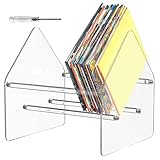 Material acrílico: este soporte para discos de vinilo está hecho de material acrílico de alta calidad, que es resistente y duradero, por lo que disfrutarás de su uso durante mucho tiempo.
