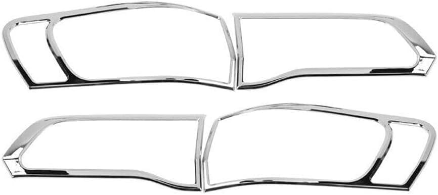 Compatible Light Trim 4pcs Rear Lamp Cover Decor Chrome for Jeep for Grand Cherokee 2014-2020