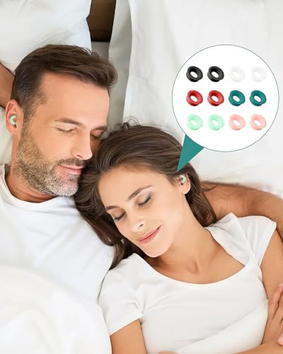 UYRVAPE 12 Stück Mute Insert Style Pack, Ohrstöpsel Zubehör, 6 Farben Silikon Stummschaltungs Einsatz für Loop Daily Control Bundle