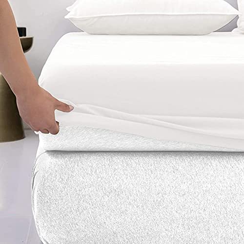 Crown Collection Hotel Beddings 600-Thread-Count 100% Egyptian Cotton 1 Piece Fitted Sheet With 12" Deep Pocket #TOP1