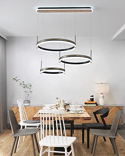 Lustres à LED 70W dimmable plafonnier rond moderne pour éclairage intérieur - 5