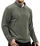 Tissu : le pull en polaire pour homme est composé à 100 % de polyester. Le pull en polaire pour homme est fabriqué dans une polaire fine, légère, chaude, douce et moelleuse. Le tissu est légèrement extensible. Il peut être porté seul comme une veste ou superposé à d'autres vêtements. Il vous offre chaleur et protection lors des journées froides