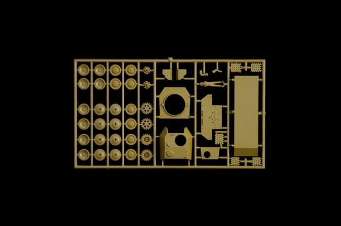 Sprue with individual track links for the Italeri Panther model kit