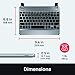 Brydge 9.7 Keyboard for iPad 9.7-inch for iPad 6th Gen (2018) | iPad 5th Gen (2017) | iPad Pro 9.7 inch | iPad Air 1 & Air 2 | Aluminum Bluetooth Wireless Keyboard (Space Gray)