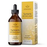 HERBAMAMA Turmeric Liquid Extract with Black Pepper - Organic Supplement Drink for Immune,...