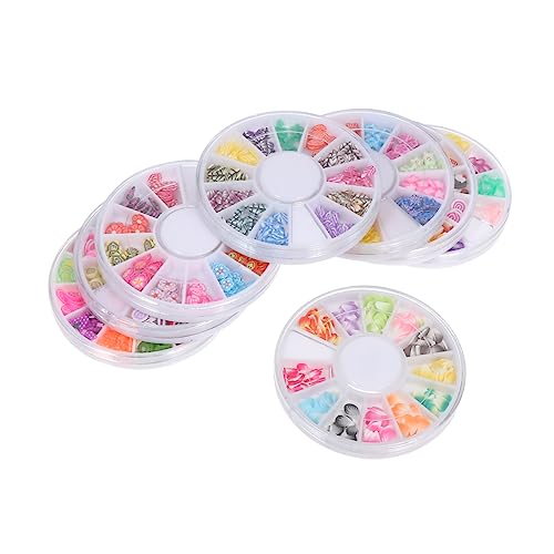IWOWHERO Fruit Slices Charms Diy Manicure Patches Polymer Clay Nail Art Decor 8 Boxes