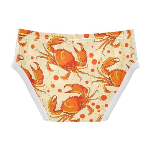 Boys' Underwear Cotton Little Boys Red Crab Briefs Soft Toddler Underwear 2T-8Y2