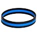 Thin Blue Line Silicone Bracelet Police Support Law Enforcement Memorial Wristband