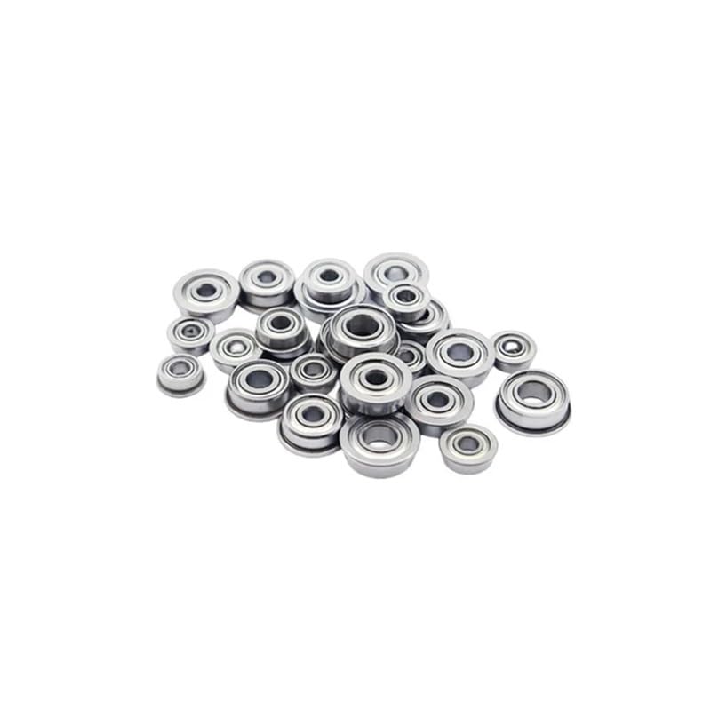 PAKMEZ 10pcs F603ZZ F604ZZ F605ZZ F606ZZ F607ZZ F608ZZ F609 ZZ Ball Bearing Thin Wall Metal Shielded(F607zz-7x19x6)