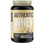 Authentic Whey Muscle Building Whey Protein Powder – Low Carb, Non-GMO, No Fillers, Mixes Perfectly – Vanilla Flavor