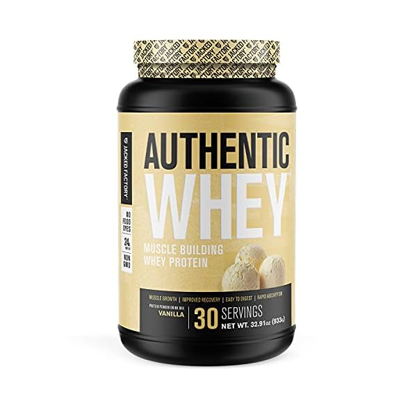 Authentic Whey Muscle Building Whey Protein Powder Low Carb, NonGMO