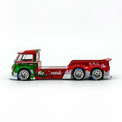 Modelo de remolque para automóvil escala 1:64 en aleación Rojo miniatura 2