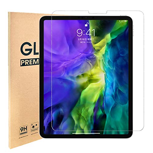 [1 Pack] iPad Pro 11 Screen Protector,iPad Air 4 Compatible,Tempered Glass for iPad Pro 11-inch and iPad Air 10.9 Inch