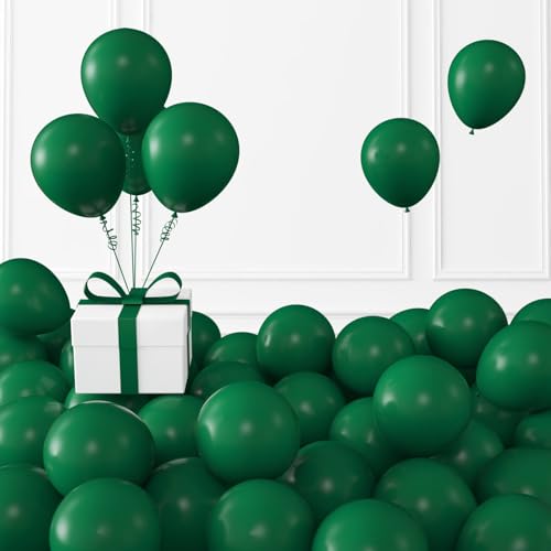 Image of Dark Green Balloons,100 Pcs 5 Inch Mini Matte Latex Balloons for Balloon Garland Arch, Birthday Decoration, Wedding Party, Baby Shower Decorations