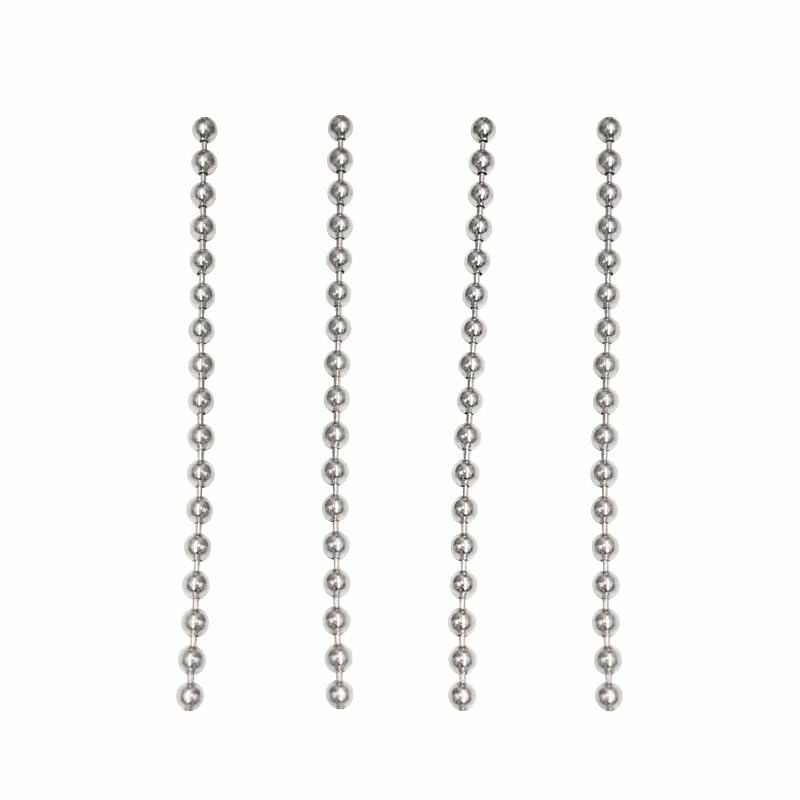 Image of GANPUB 2 Pcs Silver Pull Chain String Extension With Connector For Ceiling Fan Light Fixture Light Bulb Switchs Chain Extender1 Meter Length Ceiling Fan Light Fixture Accessories