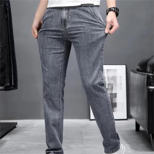 Men's Spring Fall Jeans – Stretch Skinny Slim Fit Denim Pants, Fashion Casual Elastic Trousers4