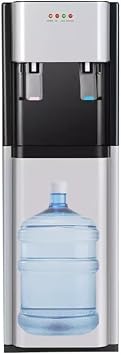 Heated Home Water Dispenser, Vertical Bottled Water Dispenser, Hot and Cold Water Dispenser, Fully Automatic Hot and Cold Water Dispenser for Office, Easy Operation, Great for Home, Kitchen