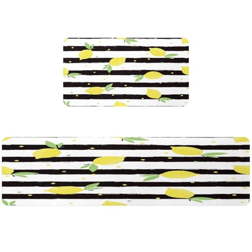 Alfombrillas de cocina lavables absorbentes antideslizantes VAPOKF pack de 2 2